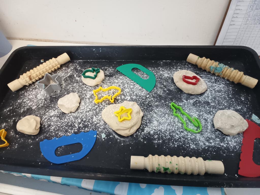 Playdough fun to strengthen fine motor skills