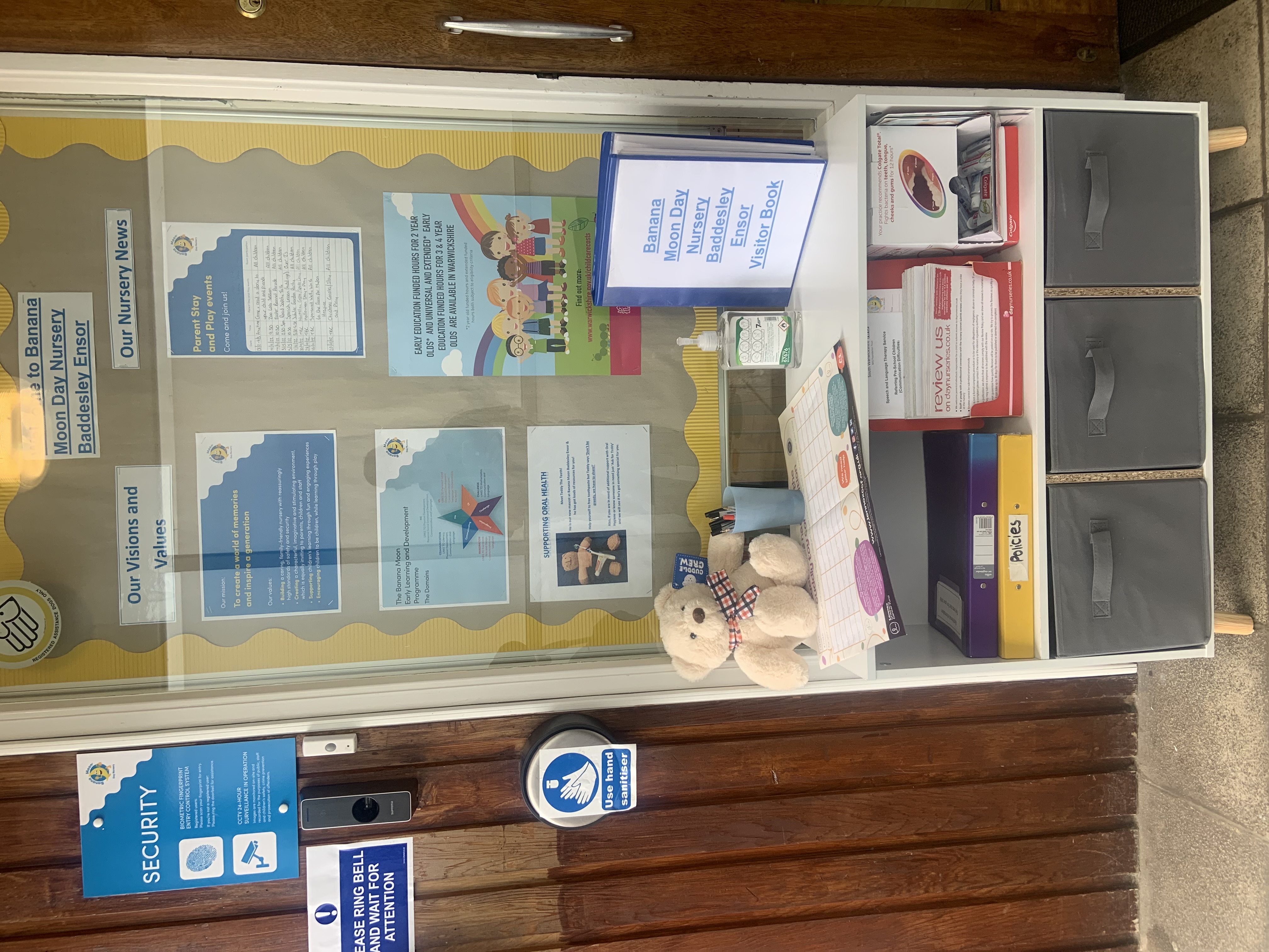 A welcoming informative entrance.