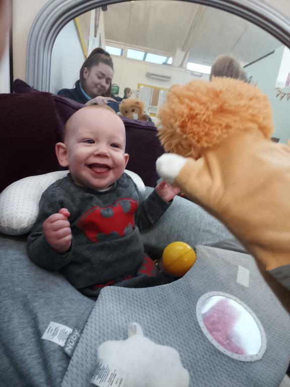 This Baby Moon was all smiles on his 2nd day at Banana Moon Baddesley Ensor